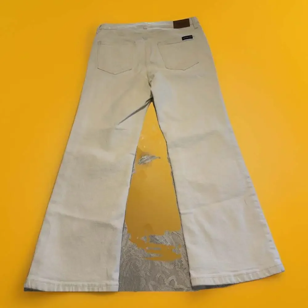 White Calvin Klein Crop Jeans 10P/28”/23” Cottage Core,Meas In Pics Coastal